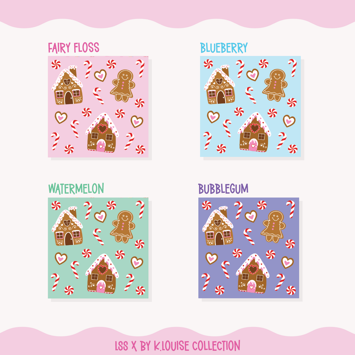 By K.Louise - Christmas Collection - Christmas Pattern - SQUARE