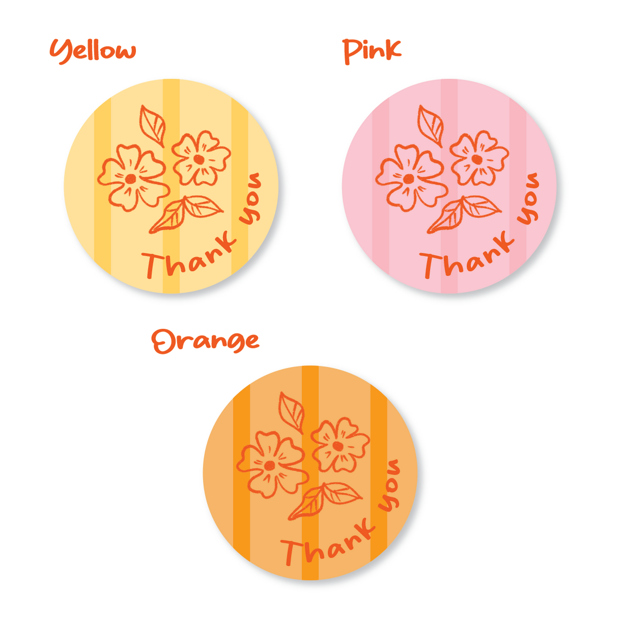 Yiscah's Pencil Box - Thank you Stickers - One