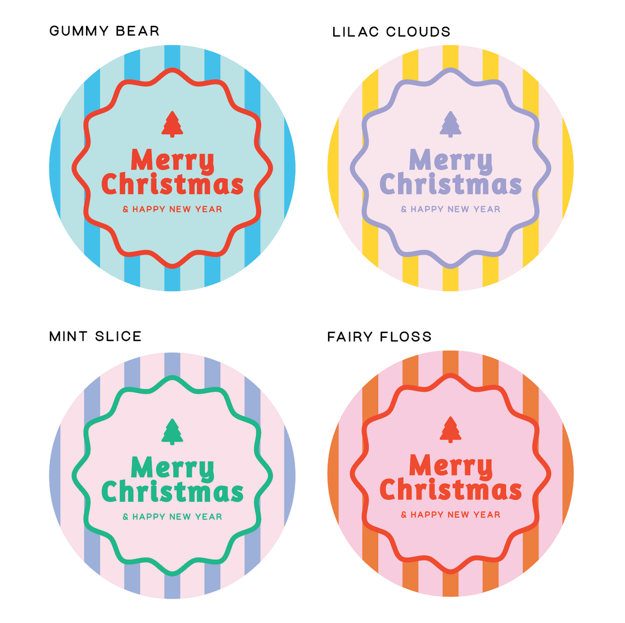 Sugar Rush Collection - Christmas Tree - Round