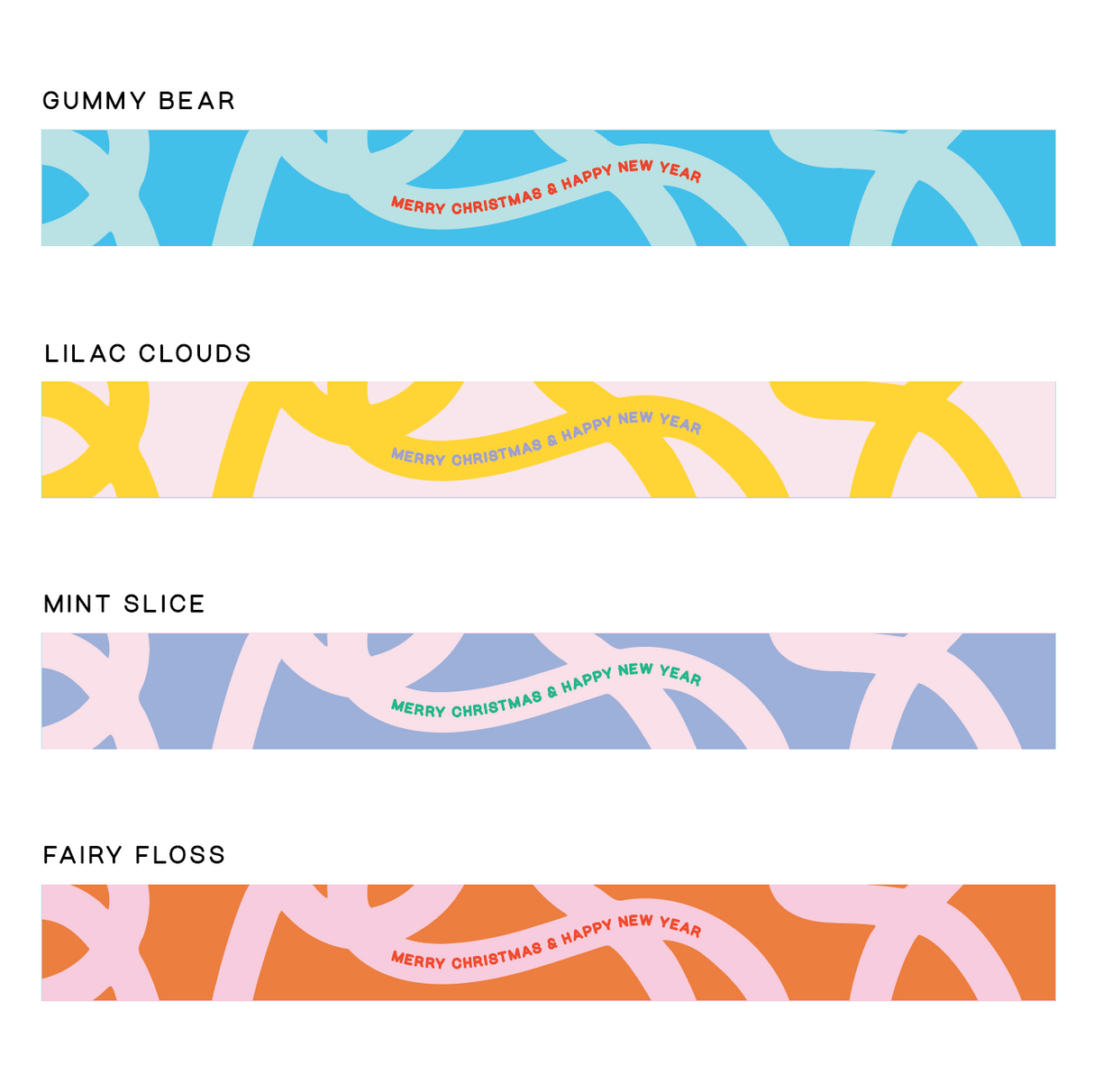 Sugar Rush Collection - Christmas Swirl - Travel Tin Wrap