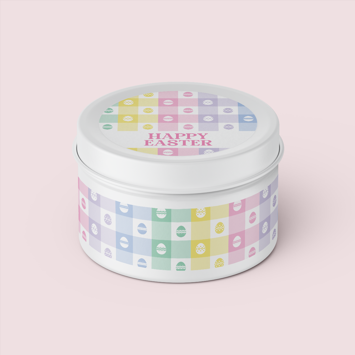 Gingham Collection - Easter - Design Four - TRAVEL TIN SET