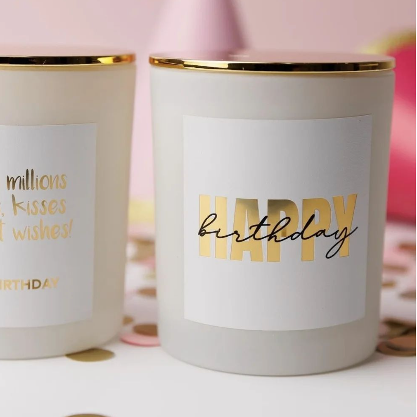 Foiled Happy Birthday Vinyl Label Pack