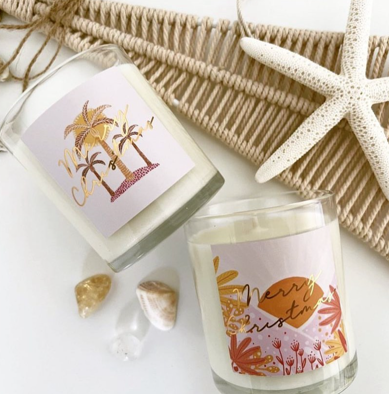 Jess Walker Christmas Vinyl Label Pack ONE (SQUARE) FOIL