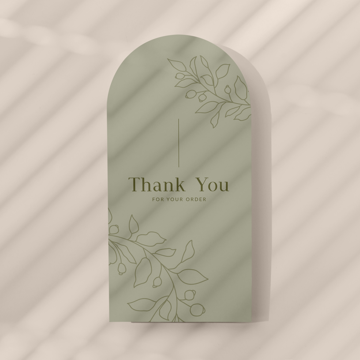 Arch Thankyou Cards Matte Laminate A5