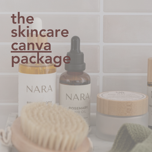 The Skincare Canva Branding Package