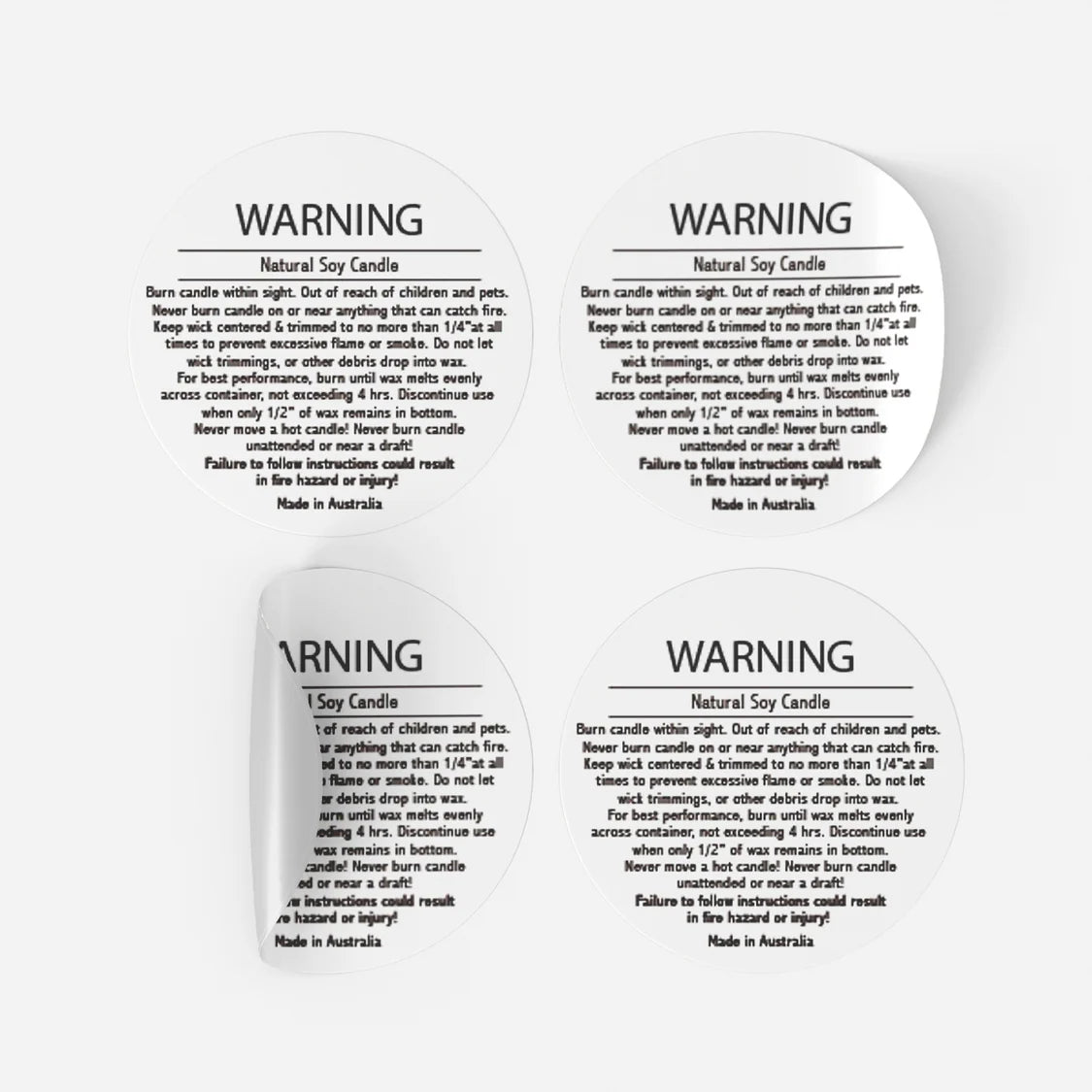 Custom Warning Label Design
