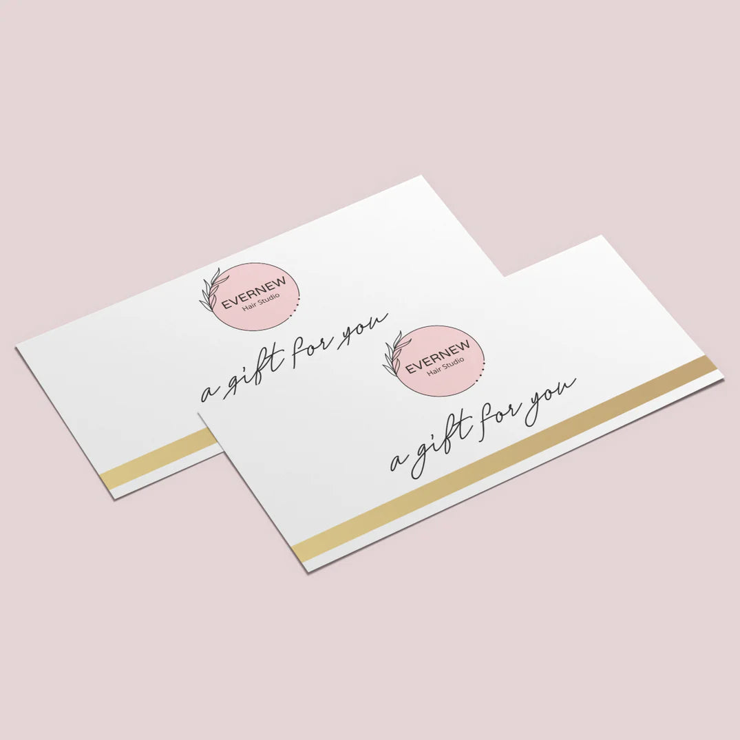 350gsm LINEN Custom Gift Certificates