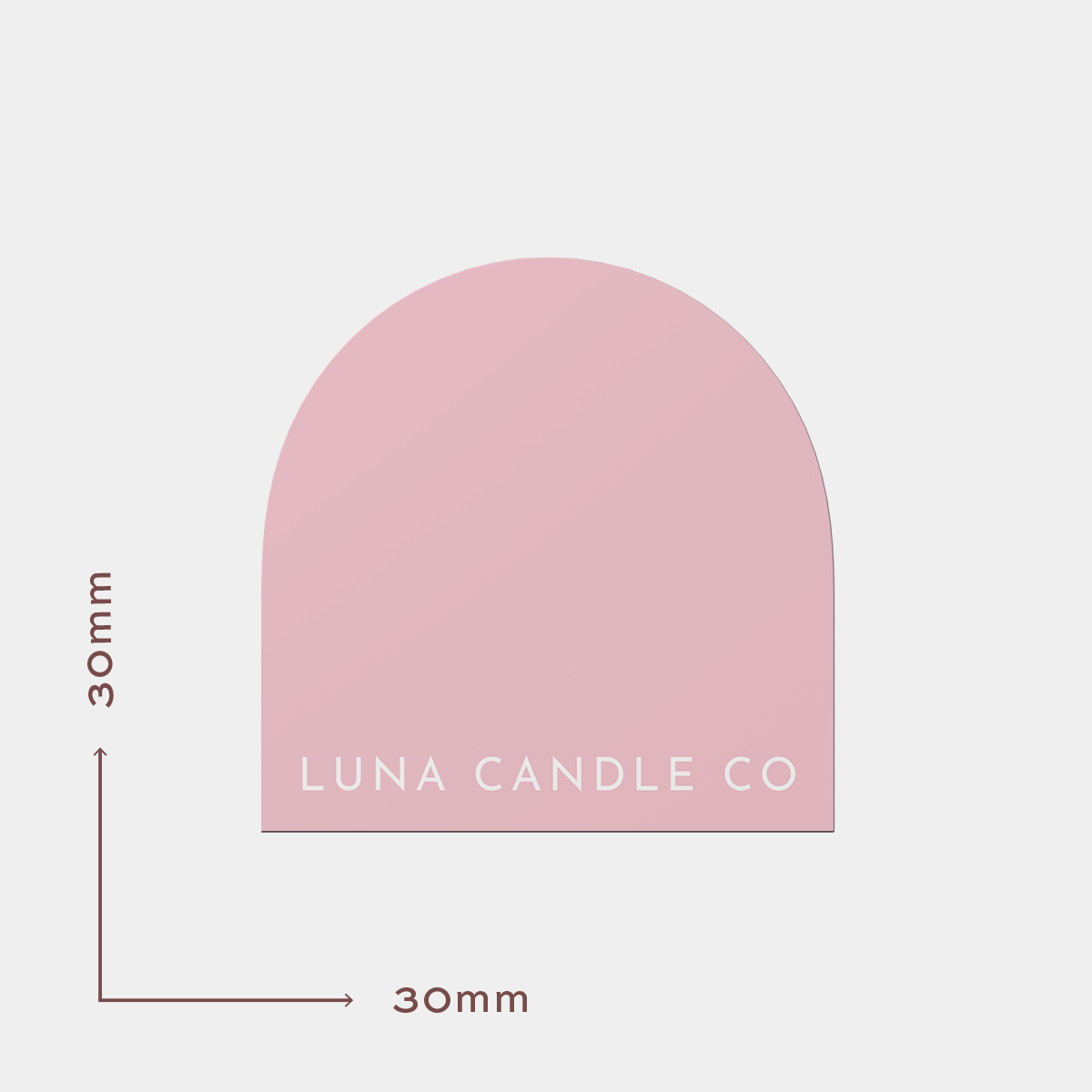 30mm Arch Vinyl Labels - Popular Sizes