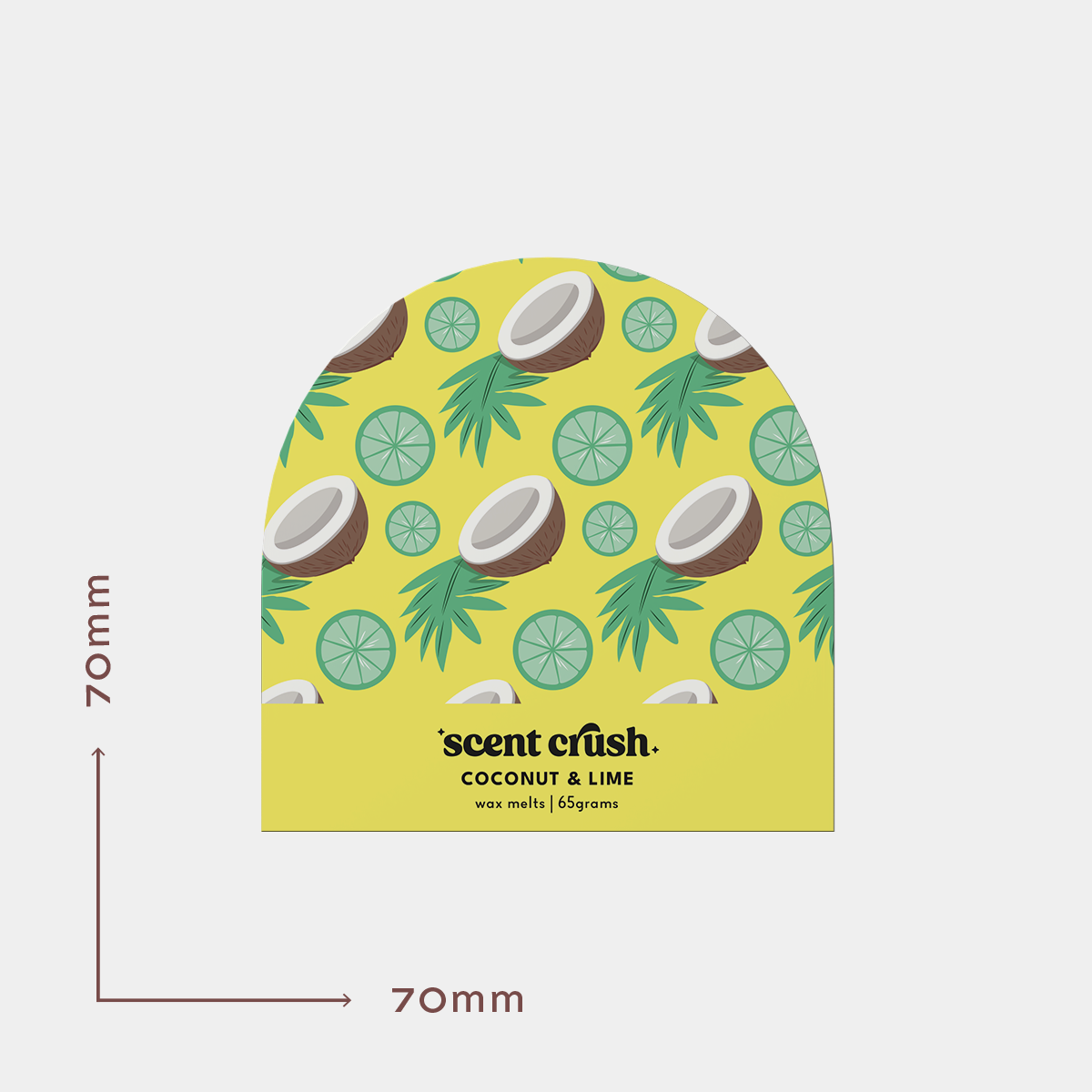 70mm Arch Vinyl Labels - Popular Sizes