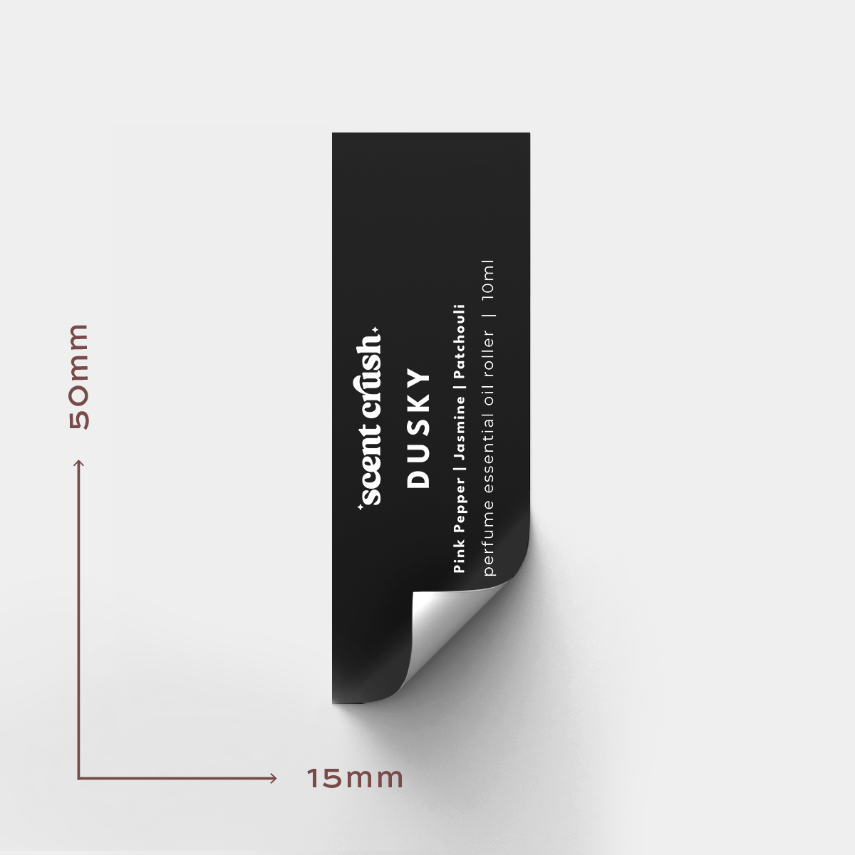 50x15mm Rectangle Vinyl Labels - Popular Sizes