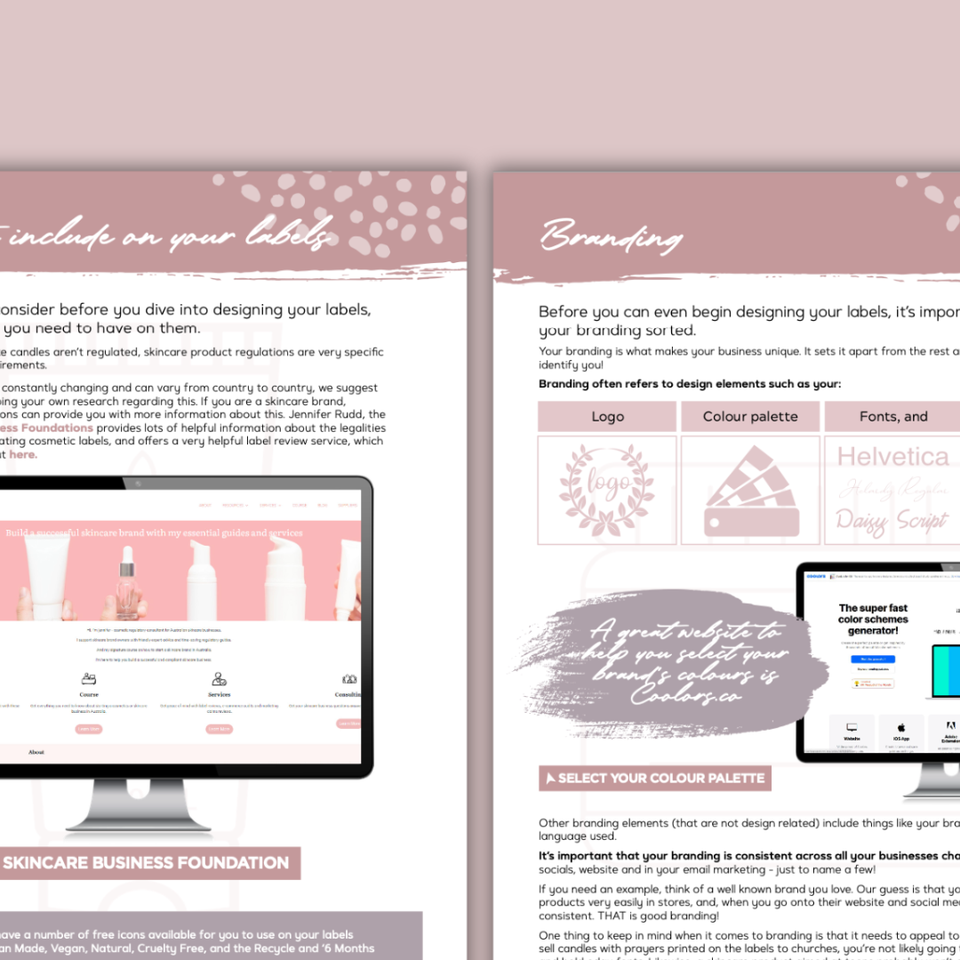 Custom Course Design - Editable Canva Template