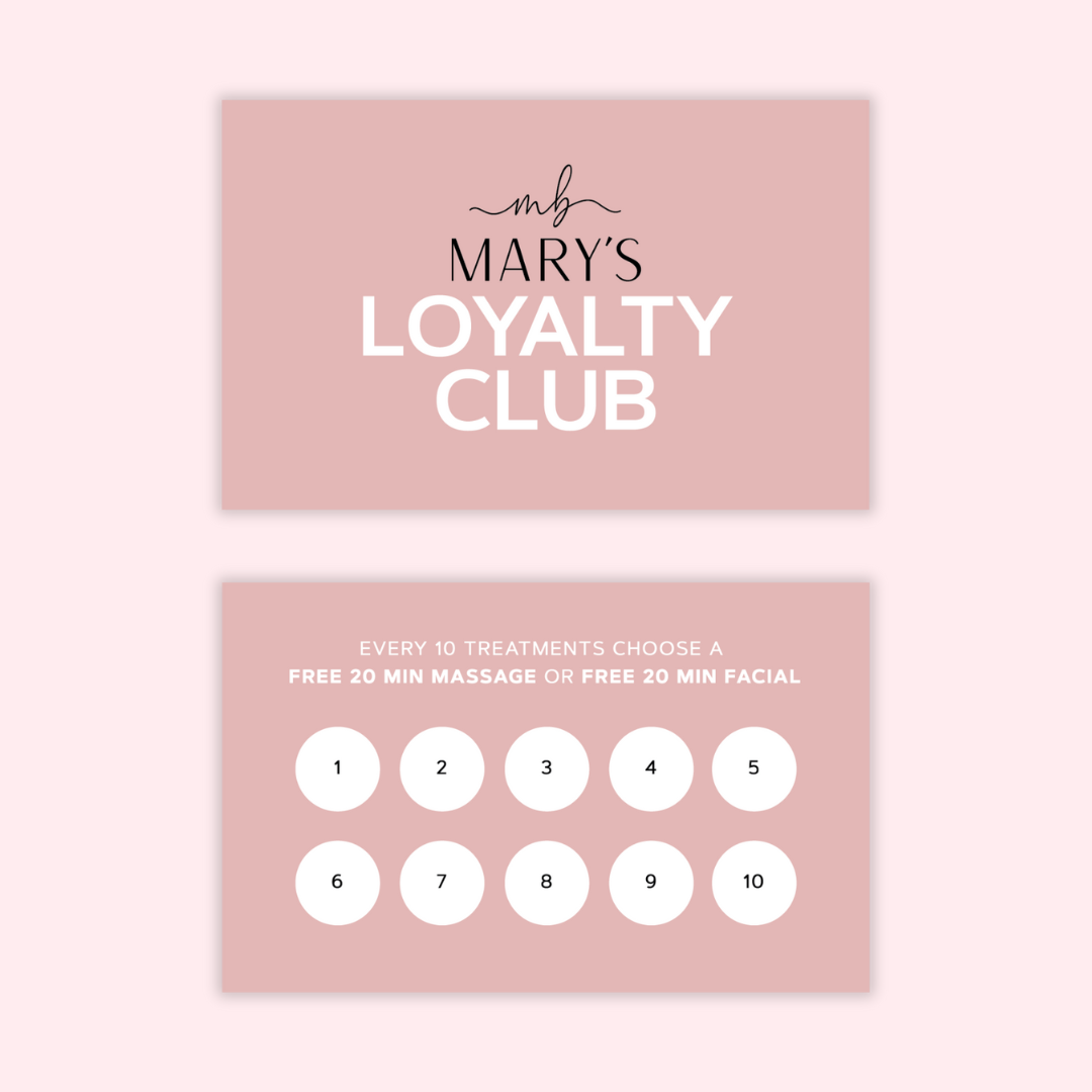Discount/Loyalty Card - Editable Canva Template