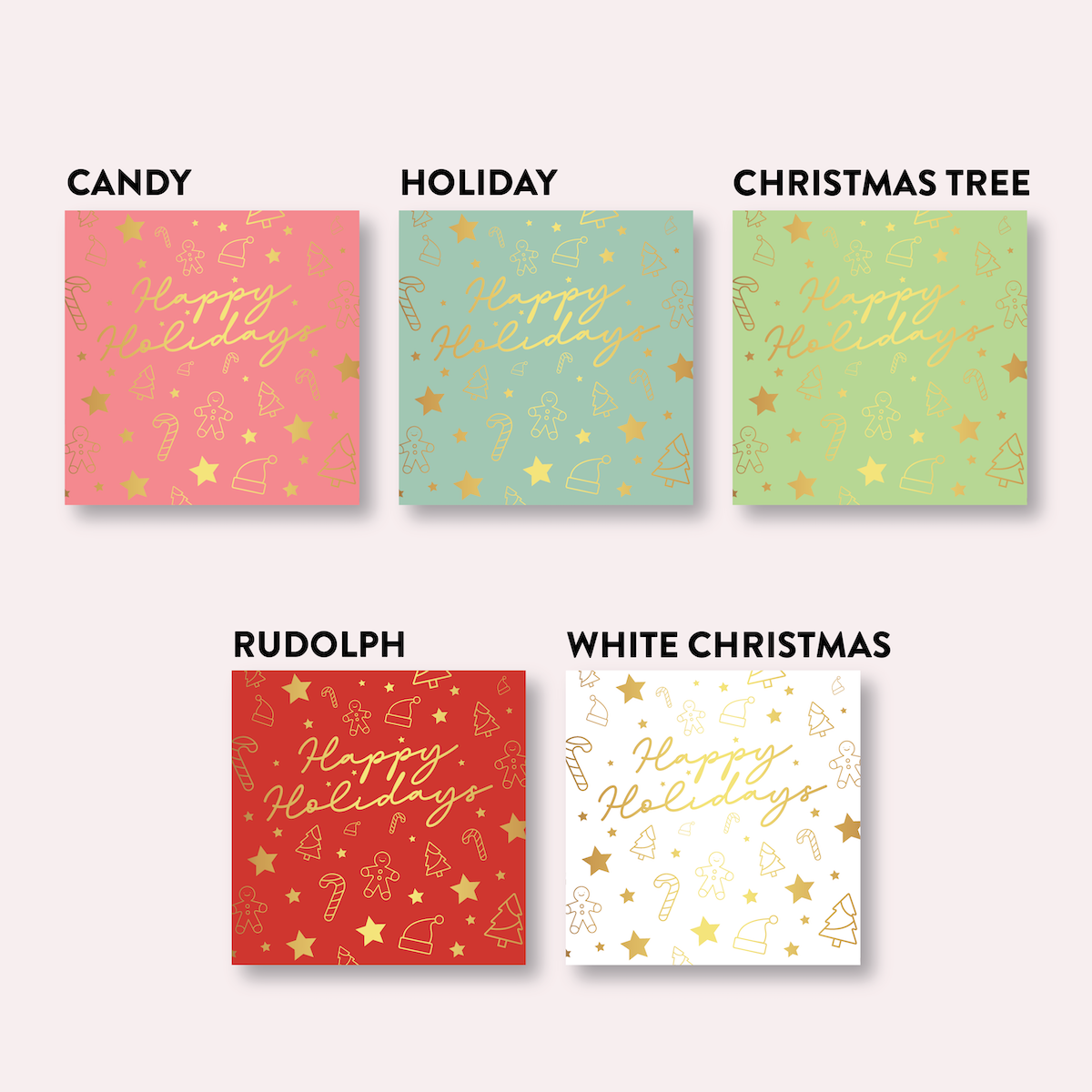 The Jewel Collection - Happy Holidays - Pattern - SQUARE