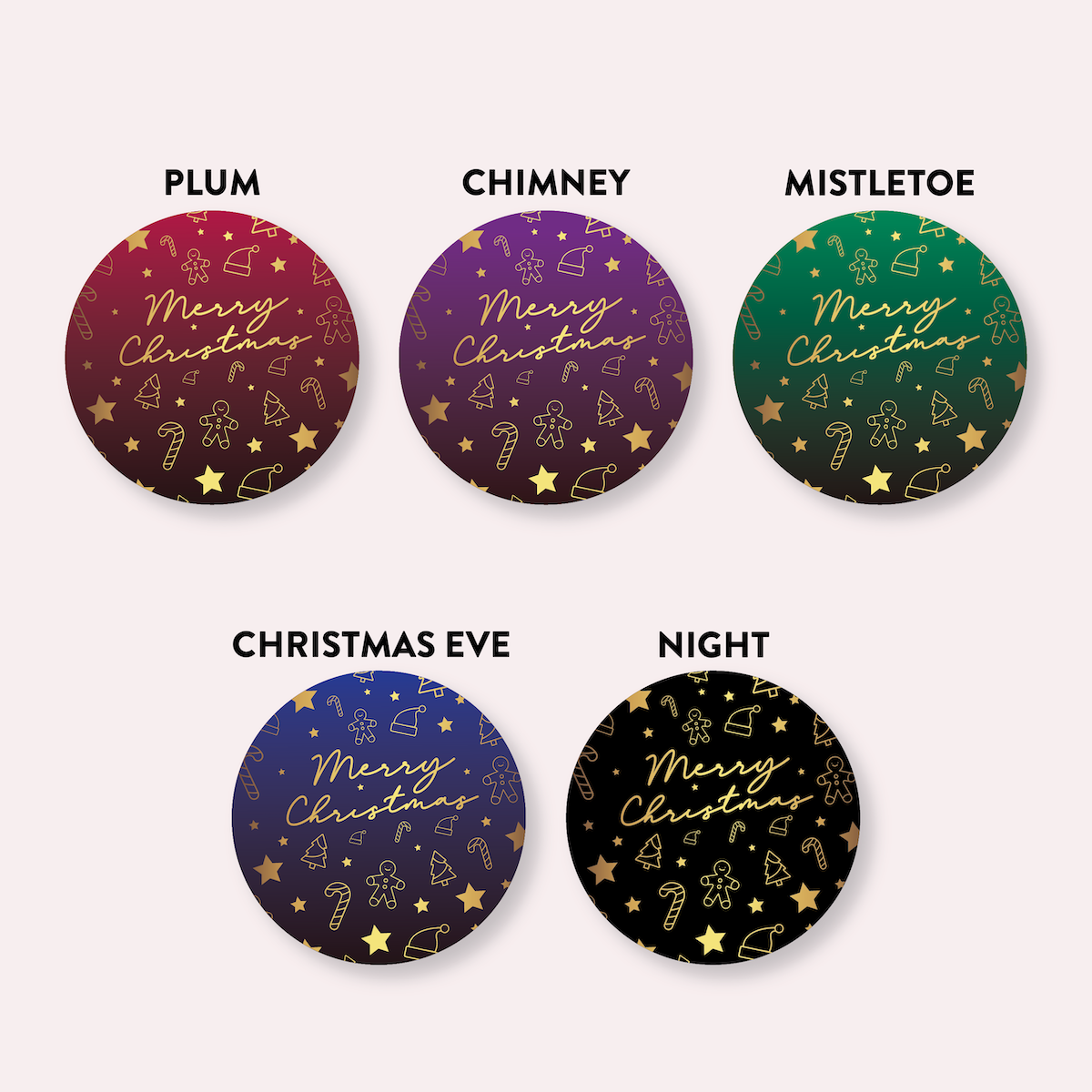 The Jewel Collection - Merry Christmas - Pattern - TRAVEL TIN SET