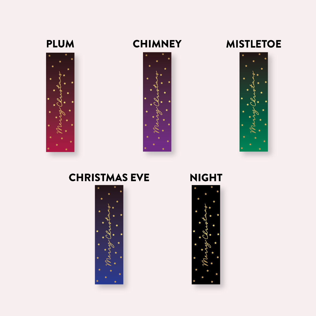 The Jewel Collection - Merry Christmas - Stars - SLIM