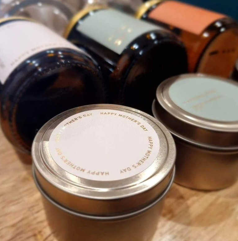 Minimalist Collection Mothers Day - DESIGN TWO - ROUND - FOIL