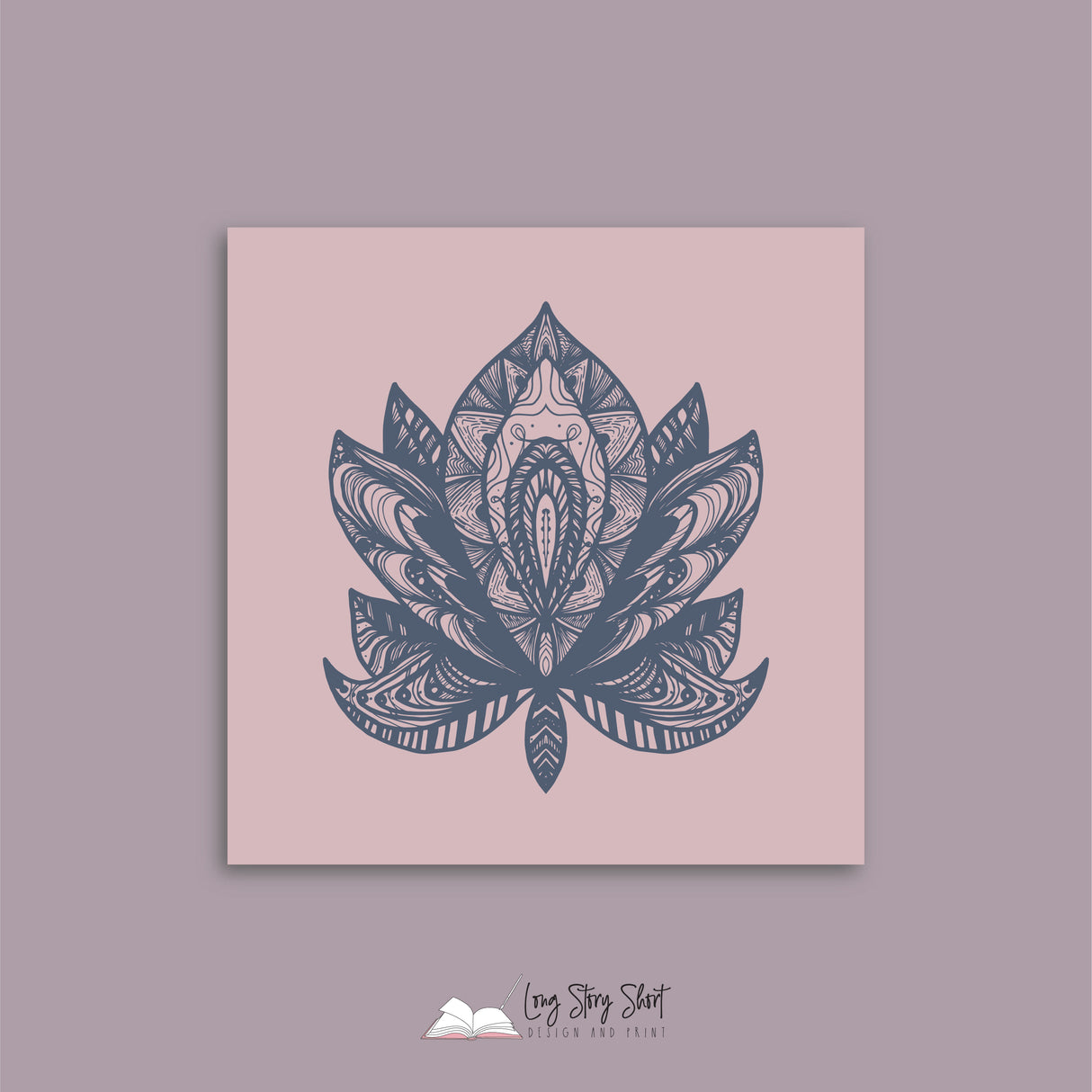 Blush & Navy Mandala Vinyl Label Pack