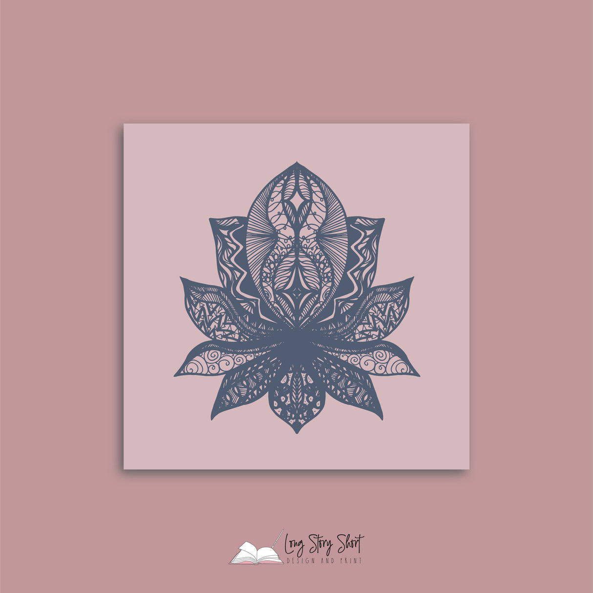 Blush & Navy Mandala Vinyl Label Pack