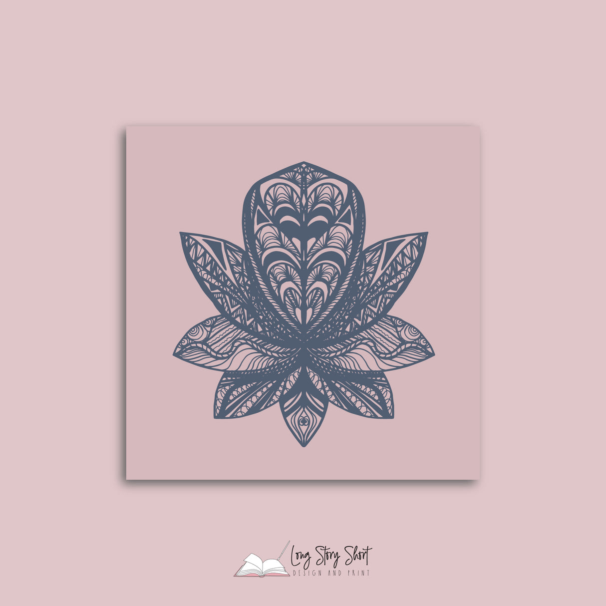 Blush & Navy Mandala Vinyl Label Pack