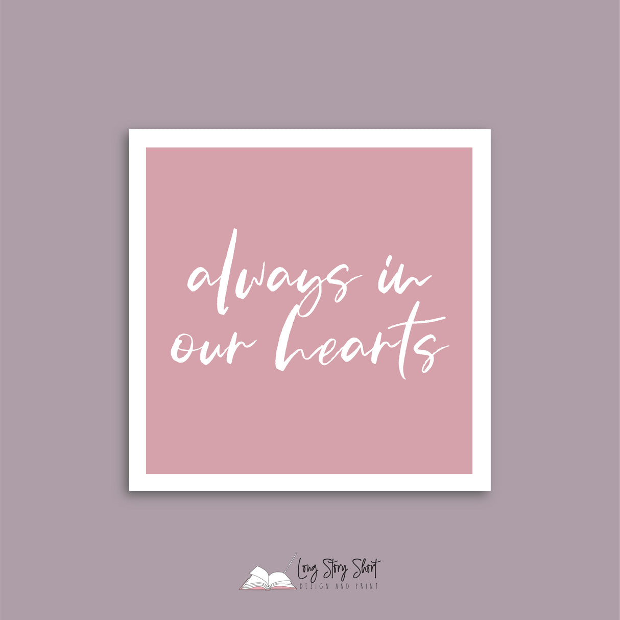 Blush Always in Our Hearts In Memory Vinyl Label Pack
