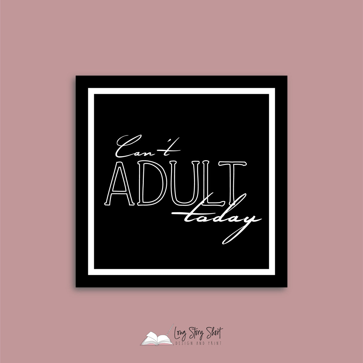 Can't Adult Today Vinyl Label Pack
