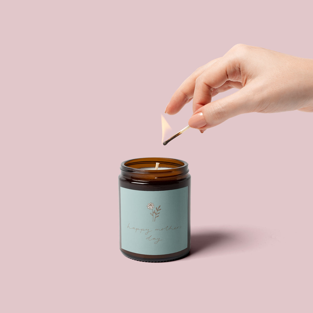 Dusty Teal Stem Mothers Day Vinyl Label Pack