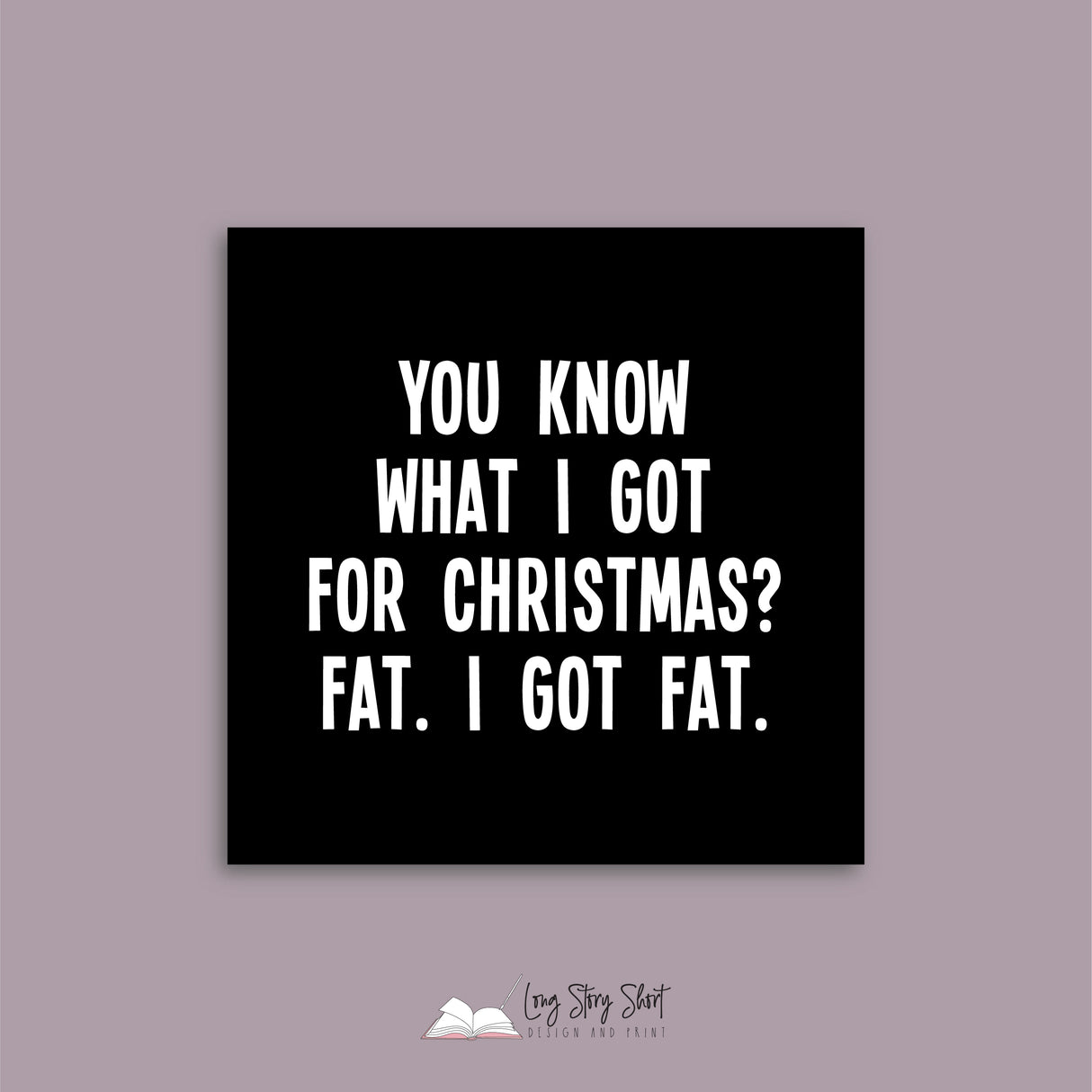 Funny Christmas Vinyl Label Pack Square Matte/Gloss