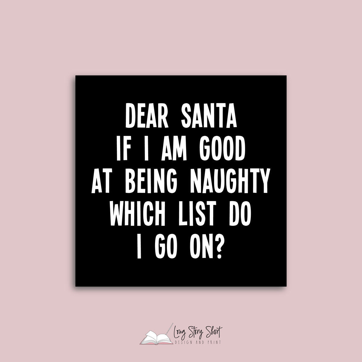 Funny Christmas Vinyl Label Pack Square Matte/Gloss