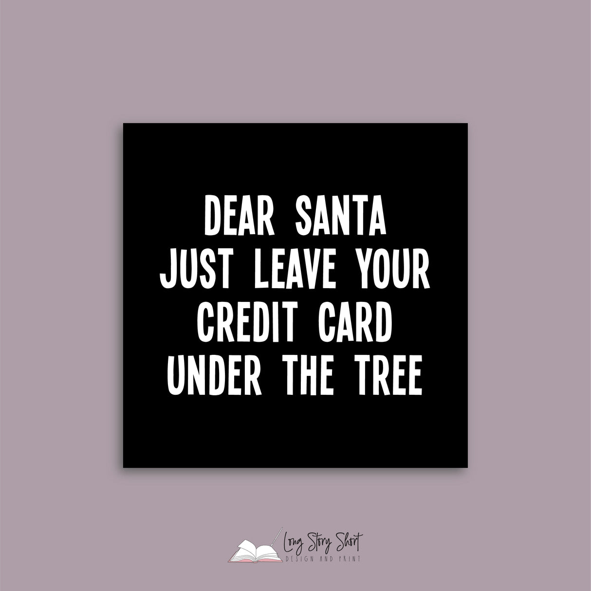 Funny Christmas Vinyl Label Pack Square Matte/Gloss