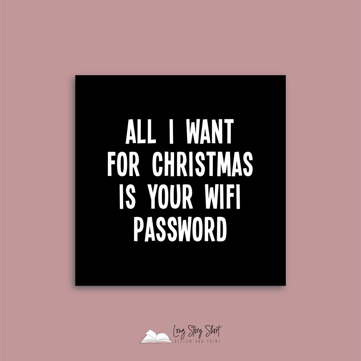 Funny Christmas Vinyl Label Pack Square Matte/Gloss