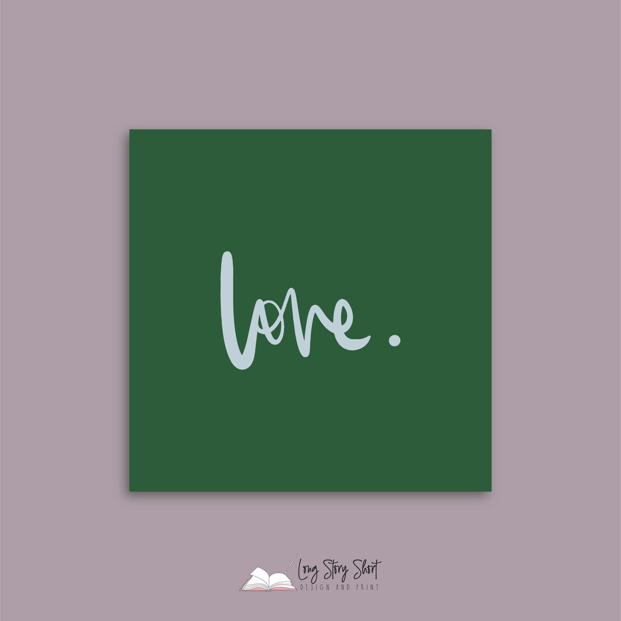 Green Hand Lettered Christmas Vinyl Label Pack Square Matte/Gloss