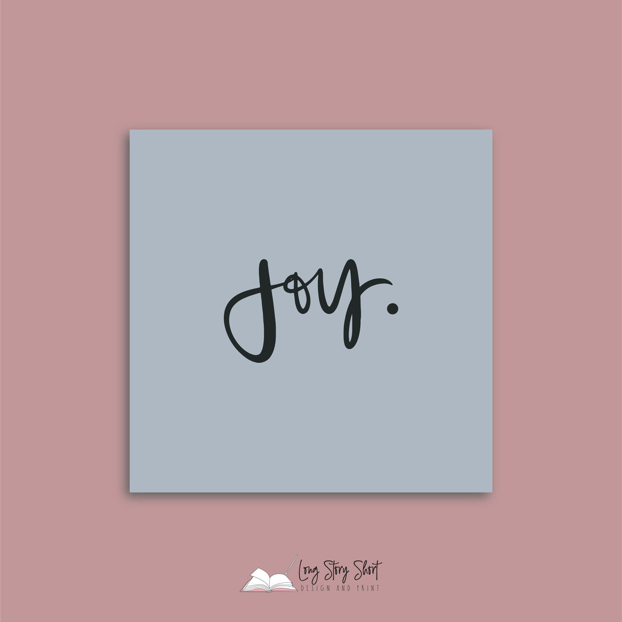 Grey Hand Lettered Christmas Vinyl Label Pack Square Matte/Gloss