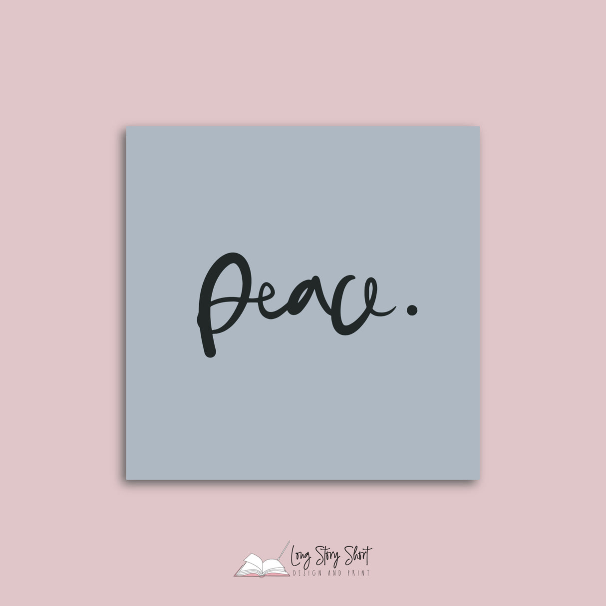 Grey Hand Lettered Christmas Vinyl Label Pack Square Matte/Gloss