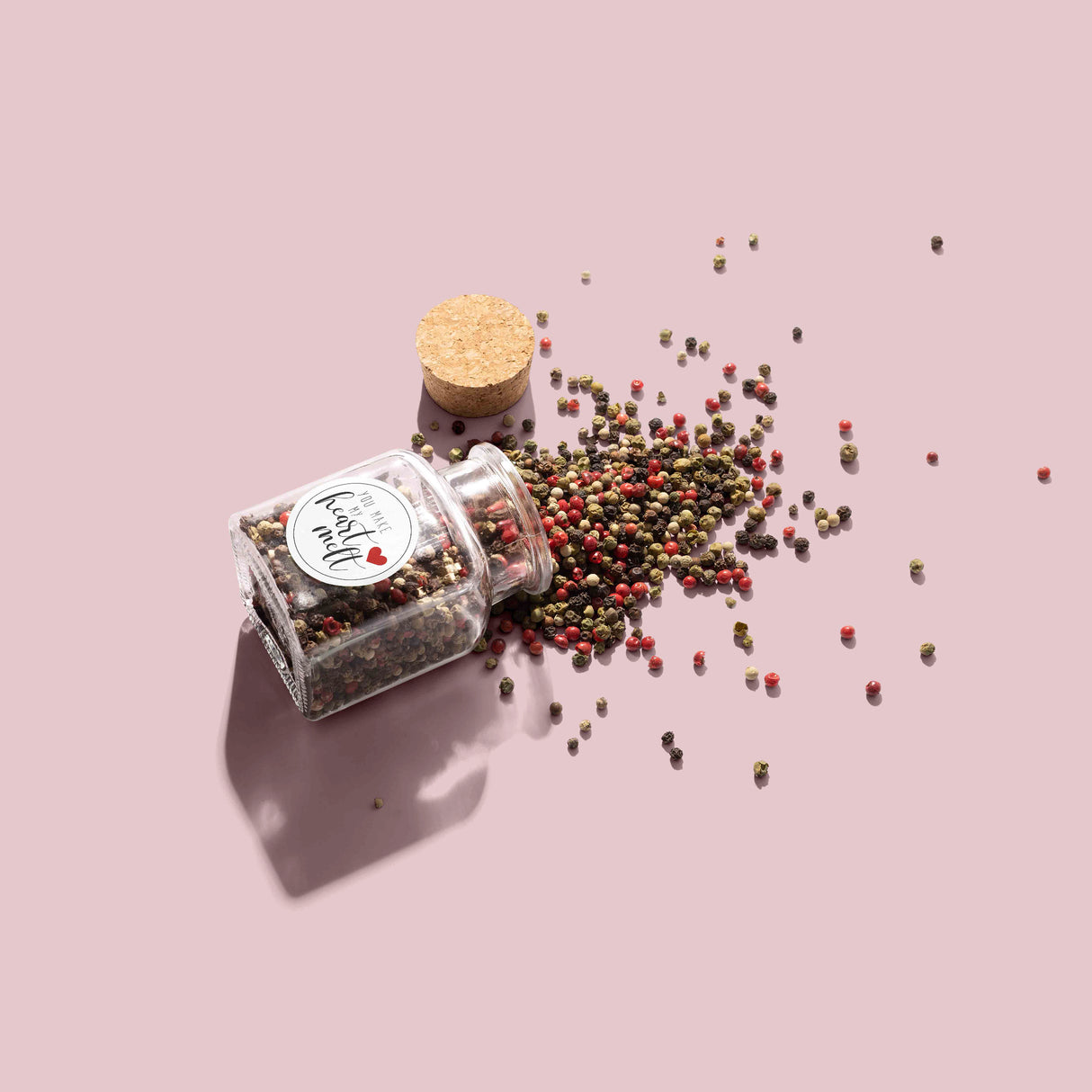 You make my heart melt Valentines Day Round Vinyl Label Pack