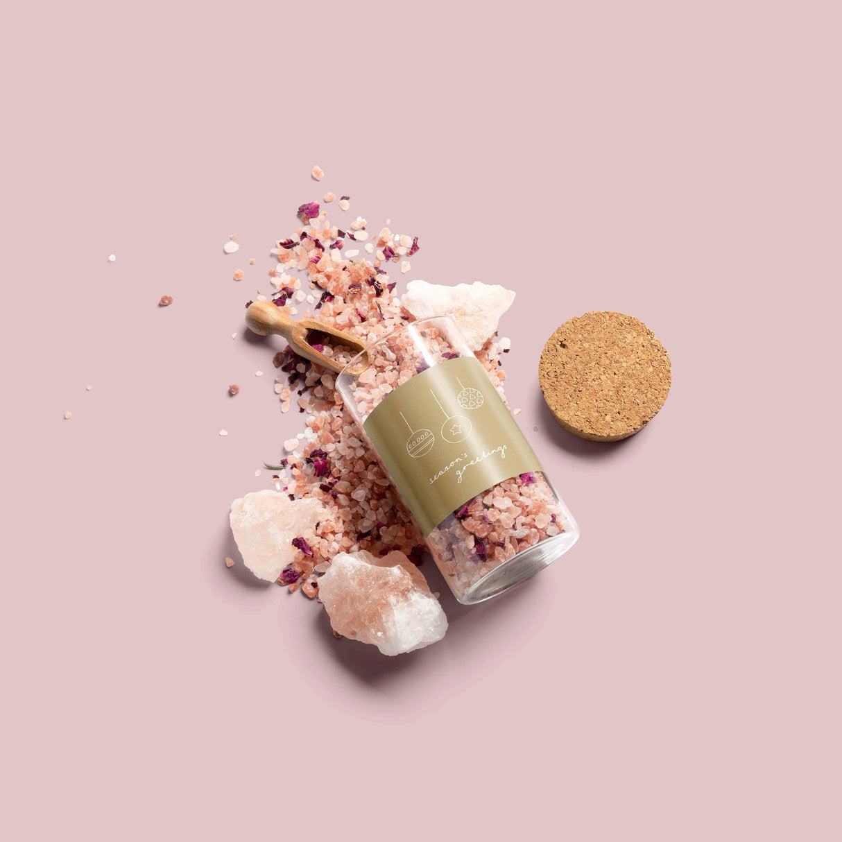 Vibrant Stars and Lights Christmas Vinyl Label Pack Square Matte/Gloss