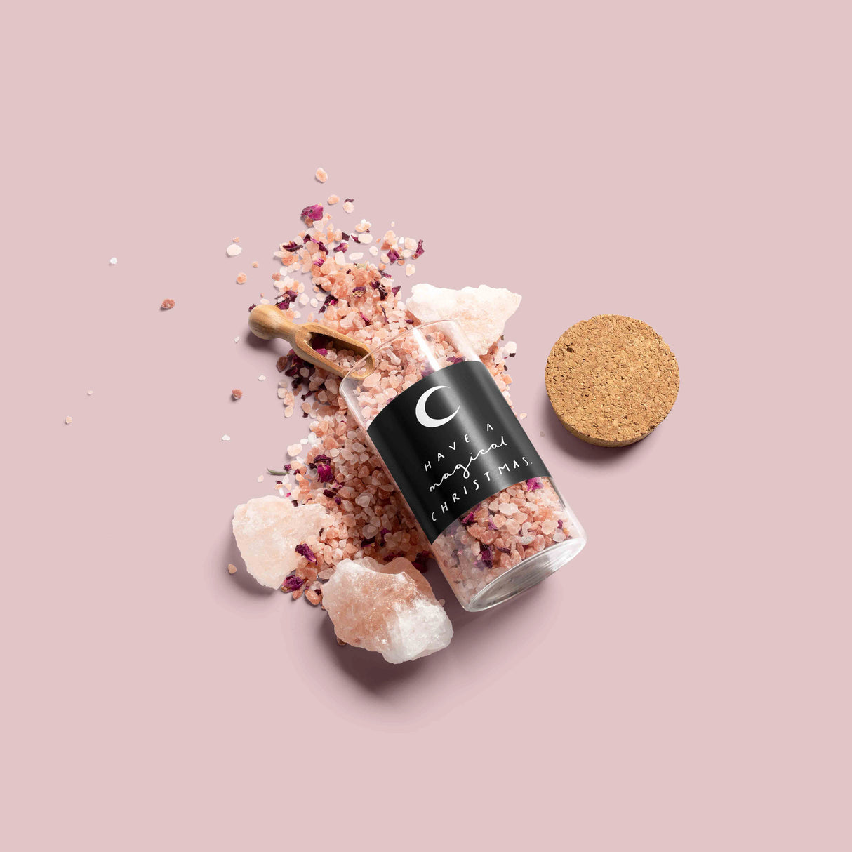 Black Have a Magical Christmas Vinyl Label Pack Square Matte/Gloss