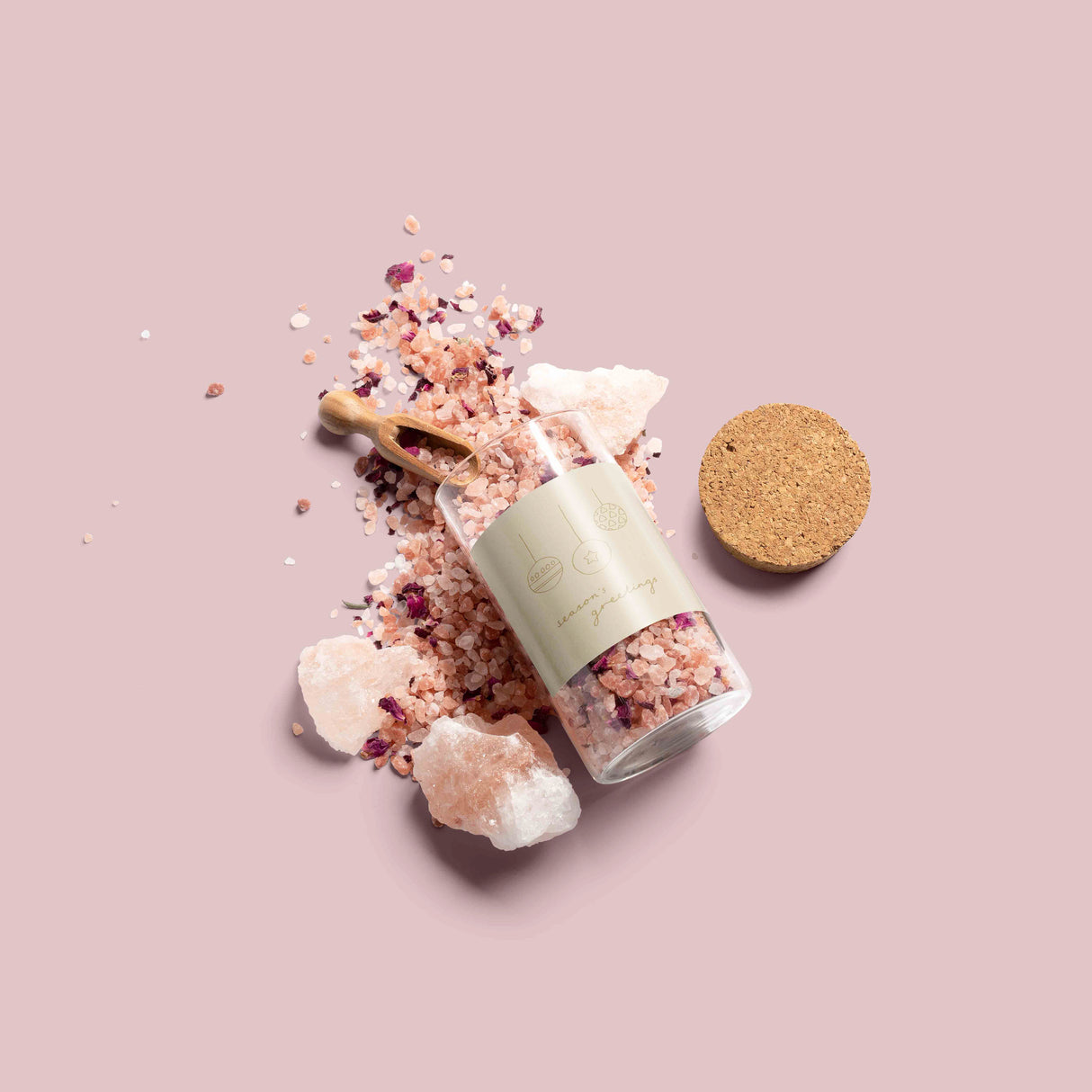 Pastel Stars and Lights Christmas Vinyl Label Pack Square Matte/Gloss