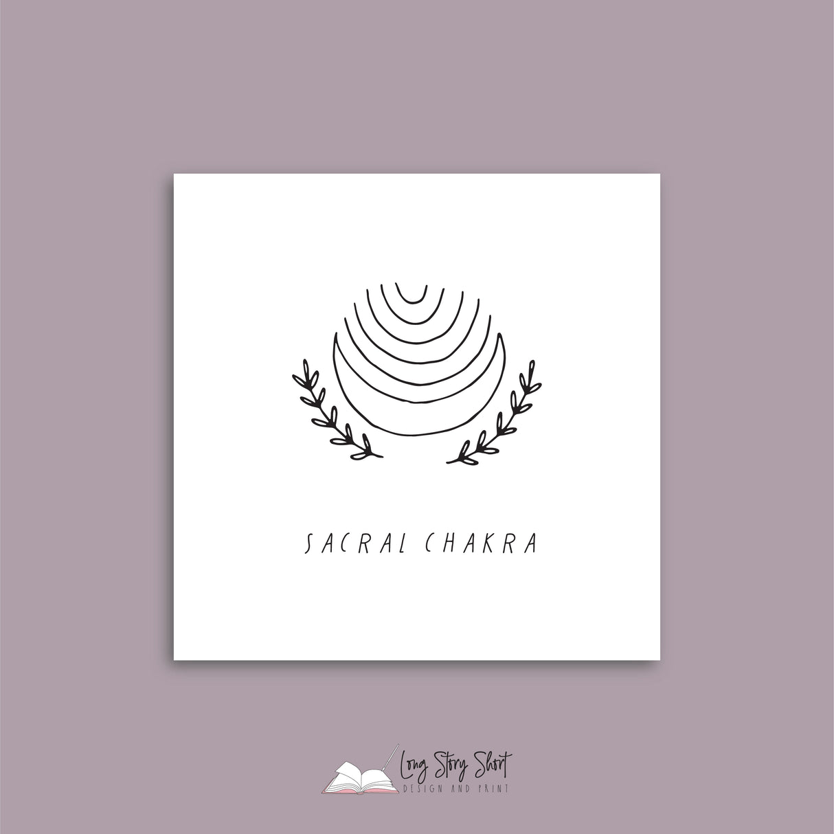 White Illustrated Chakra Vinyl Label Pack