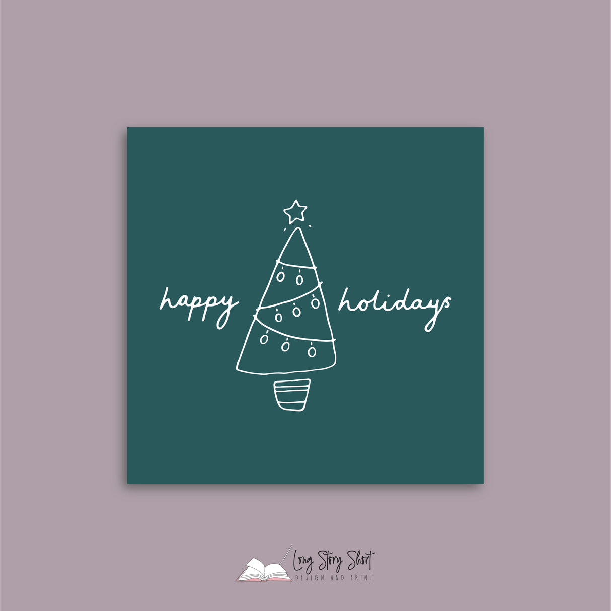 Vibrant Stars and Lights Christmas Vinyl Label Pack Square Matte/Gloss