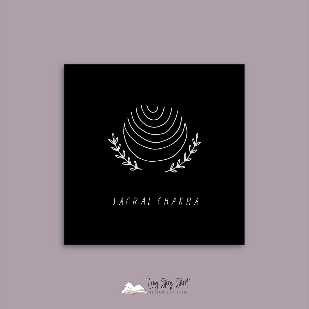 Black Illustrated Chakra Vinyl Label Pack