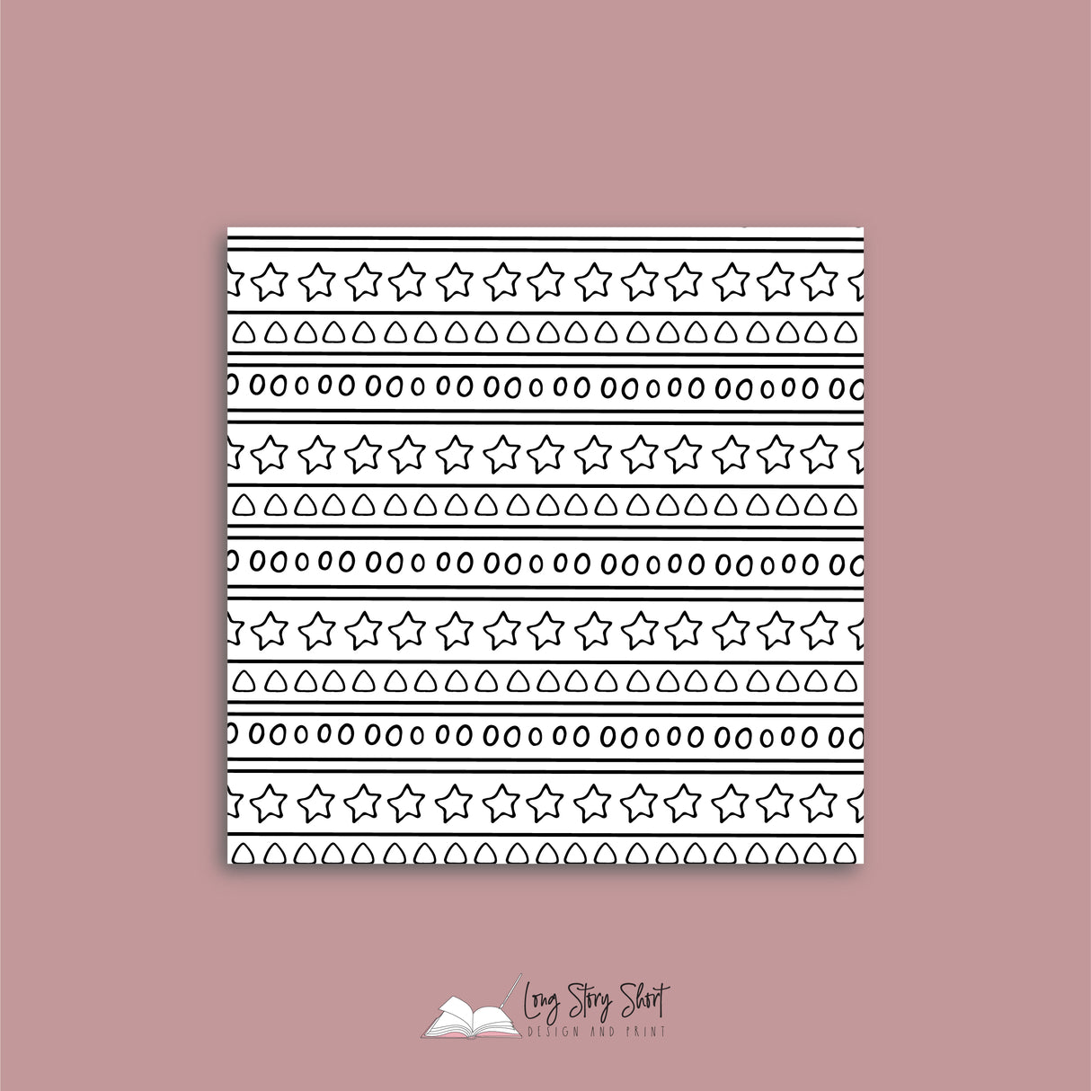 White Stars and Lights Christmas Vinyl Label Pack Square Matte/Gloss