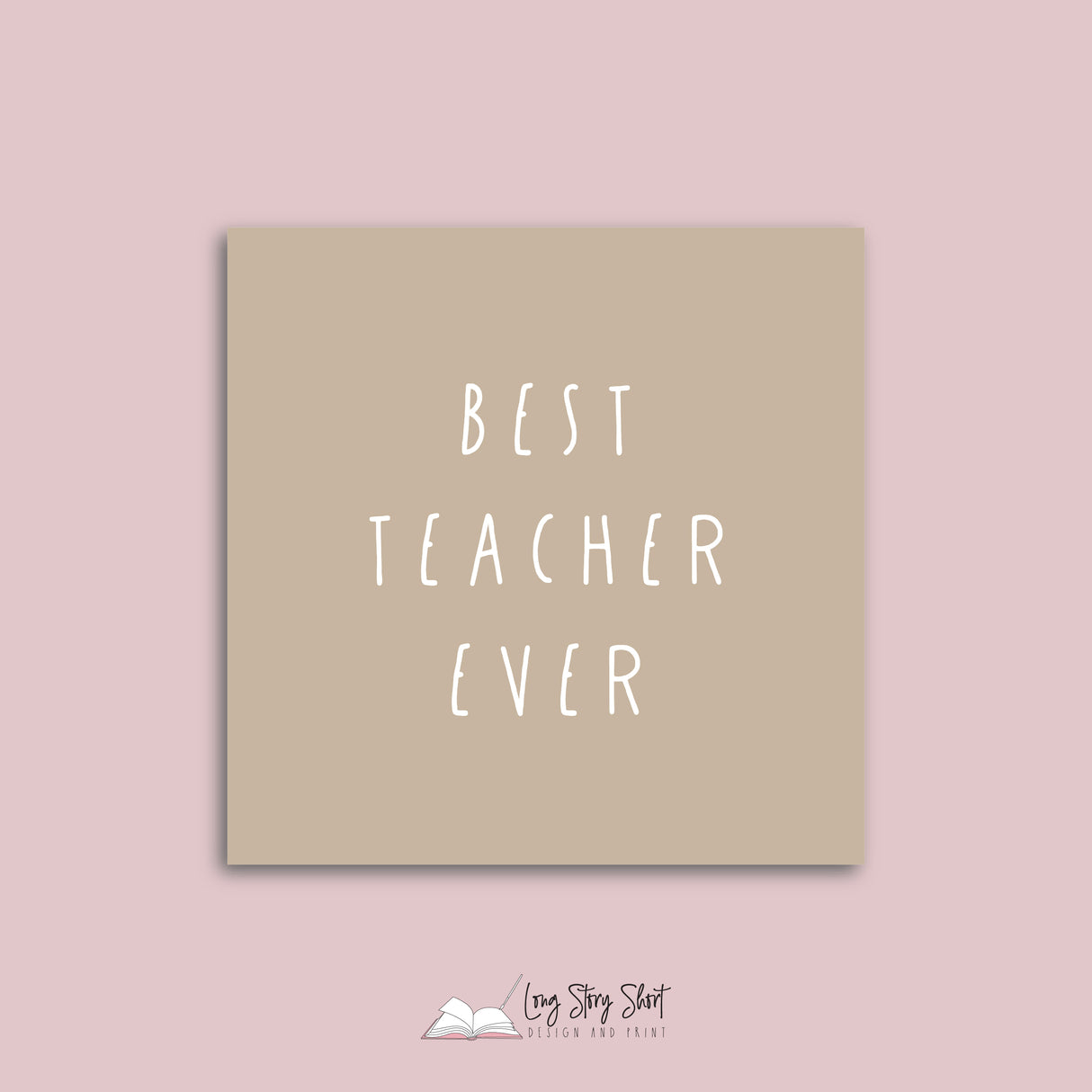 Best Teacher Ever Teacher Appreciation Vinyl Label Pack