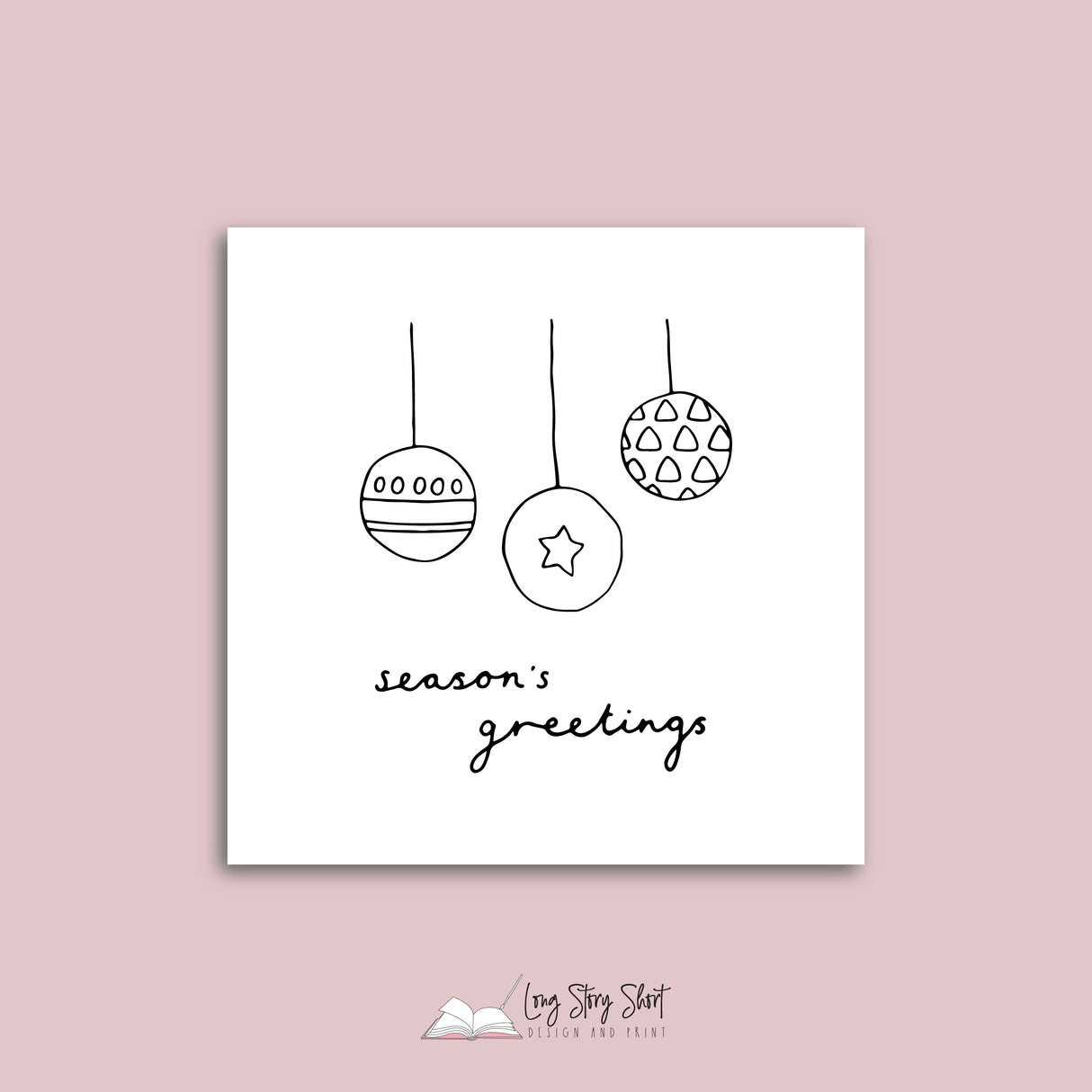 White Stars and Lights Christmas Vinyl Label Pack Square Matte/Gloss