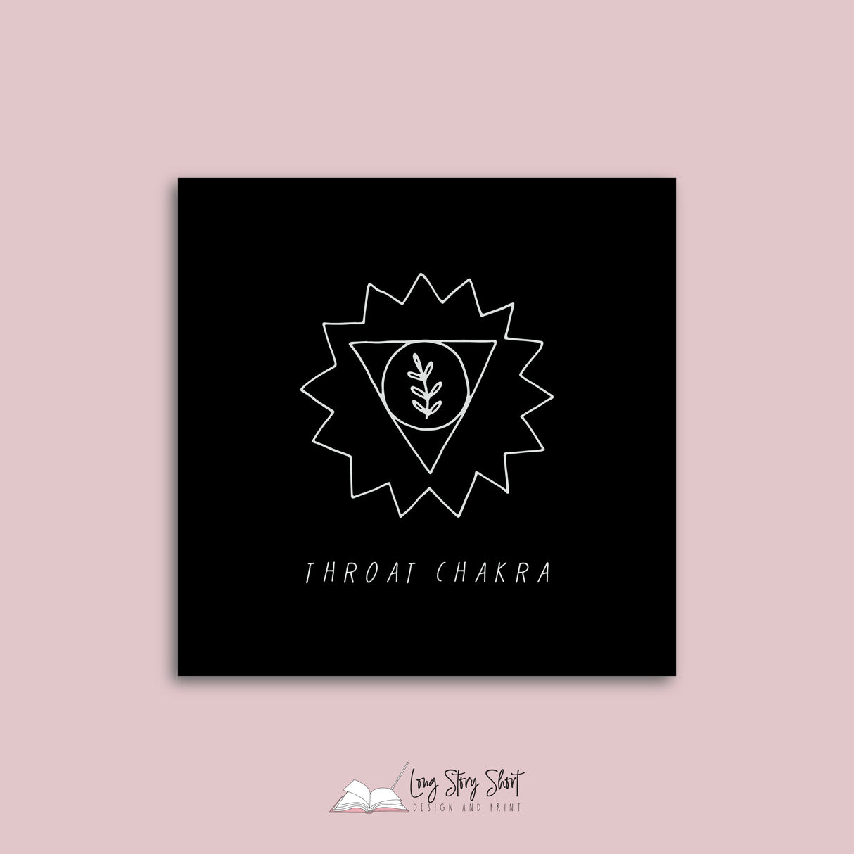 Black Illustrated Chakra Vinyl Label Pack