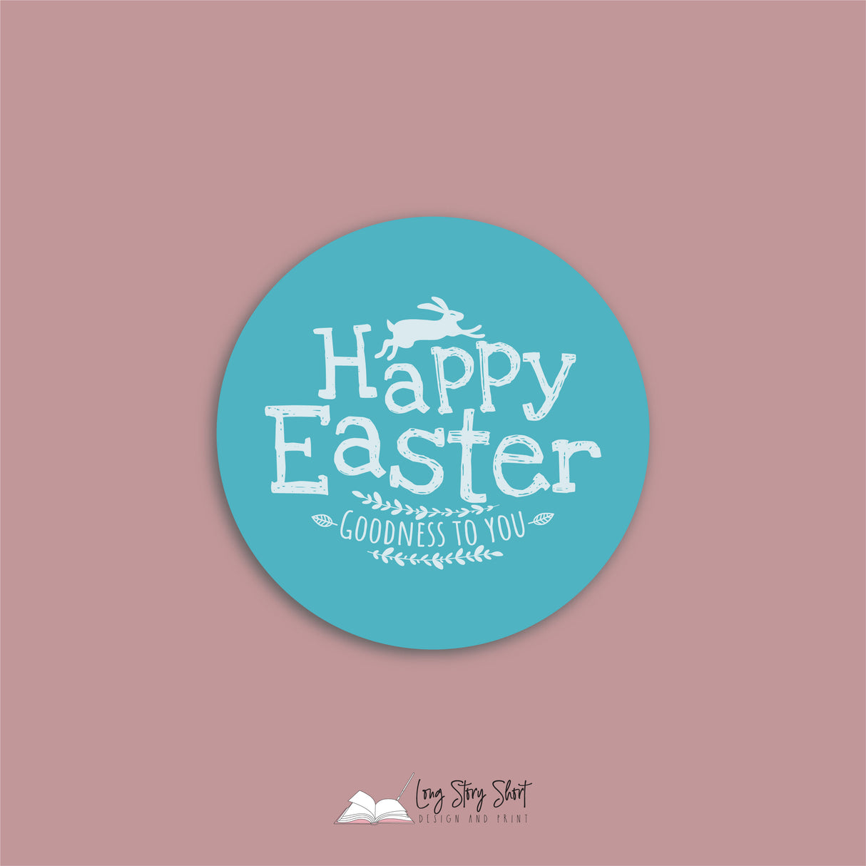 Happy Easter Goodness Vinyl Label Pack (Round) Matte/Gloss/Foil