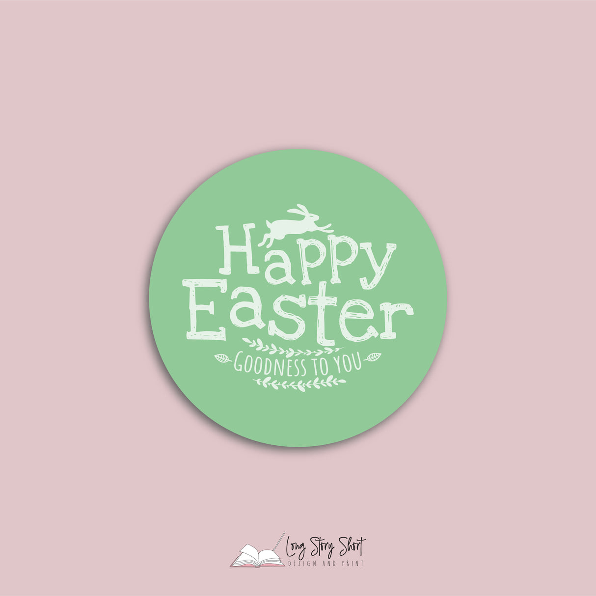 Happy Easter Goodness Vinyl Label Pack (Round) Matte/Gloss/Foil