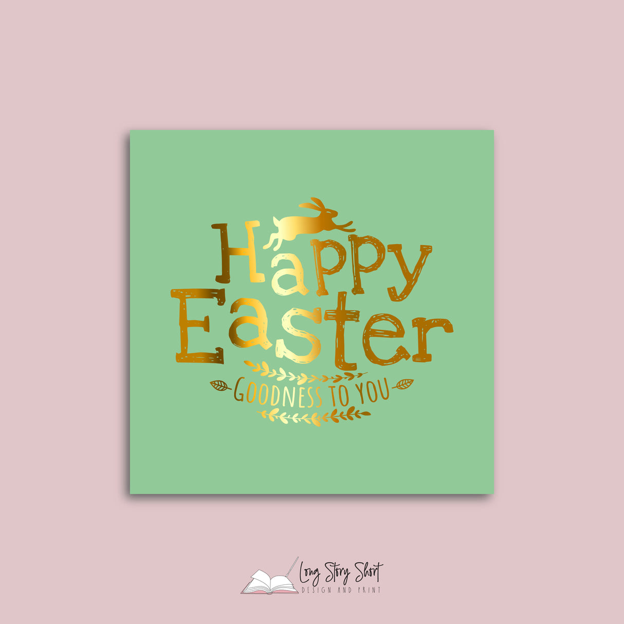 Happy Easter Goodness Vinyl Label Pack (Square) Matte/Gloss/Foil