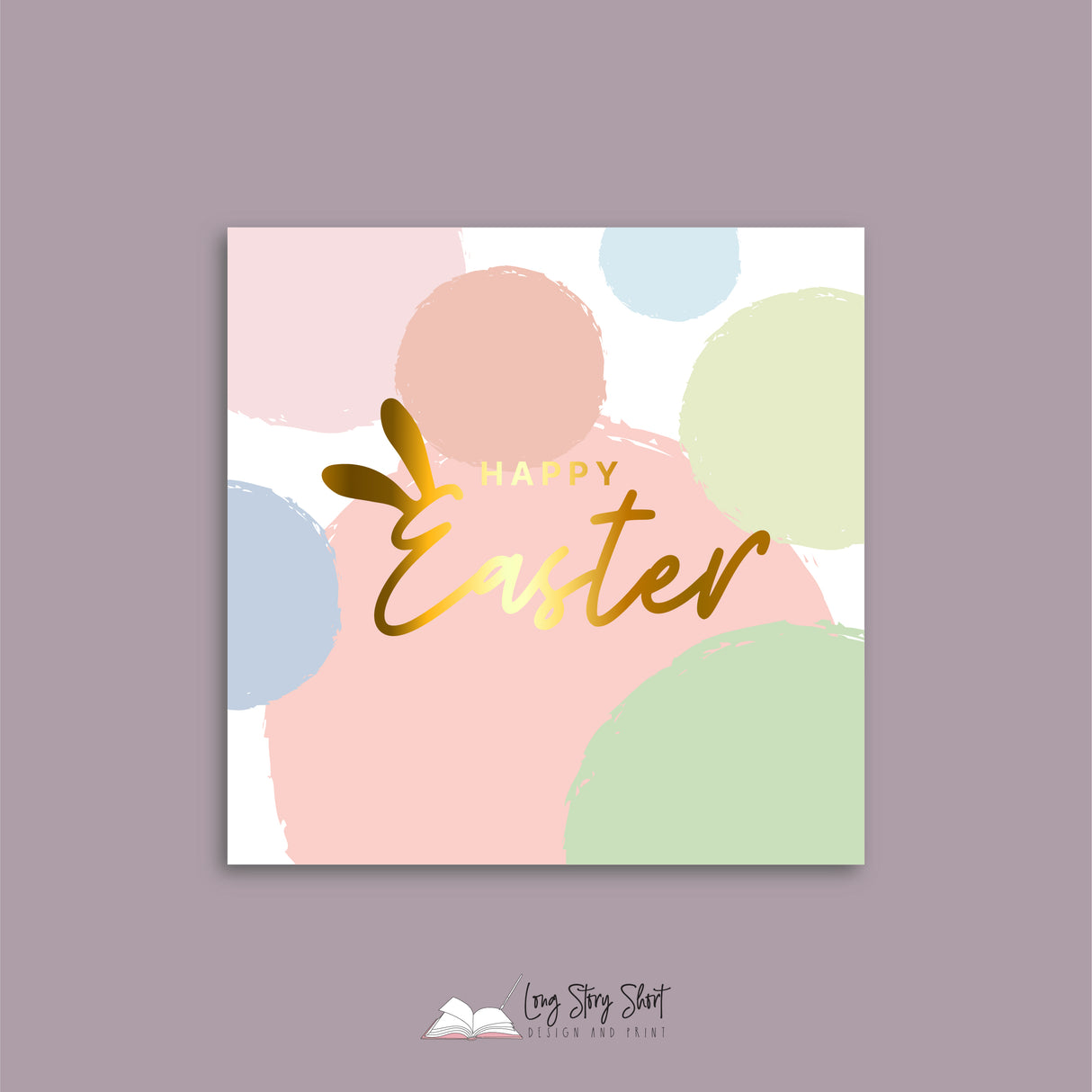 Happy Easter Spots Vinyl Label Pack (Square) Matte/Gloss/Foil