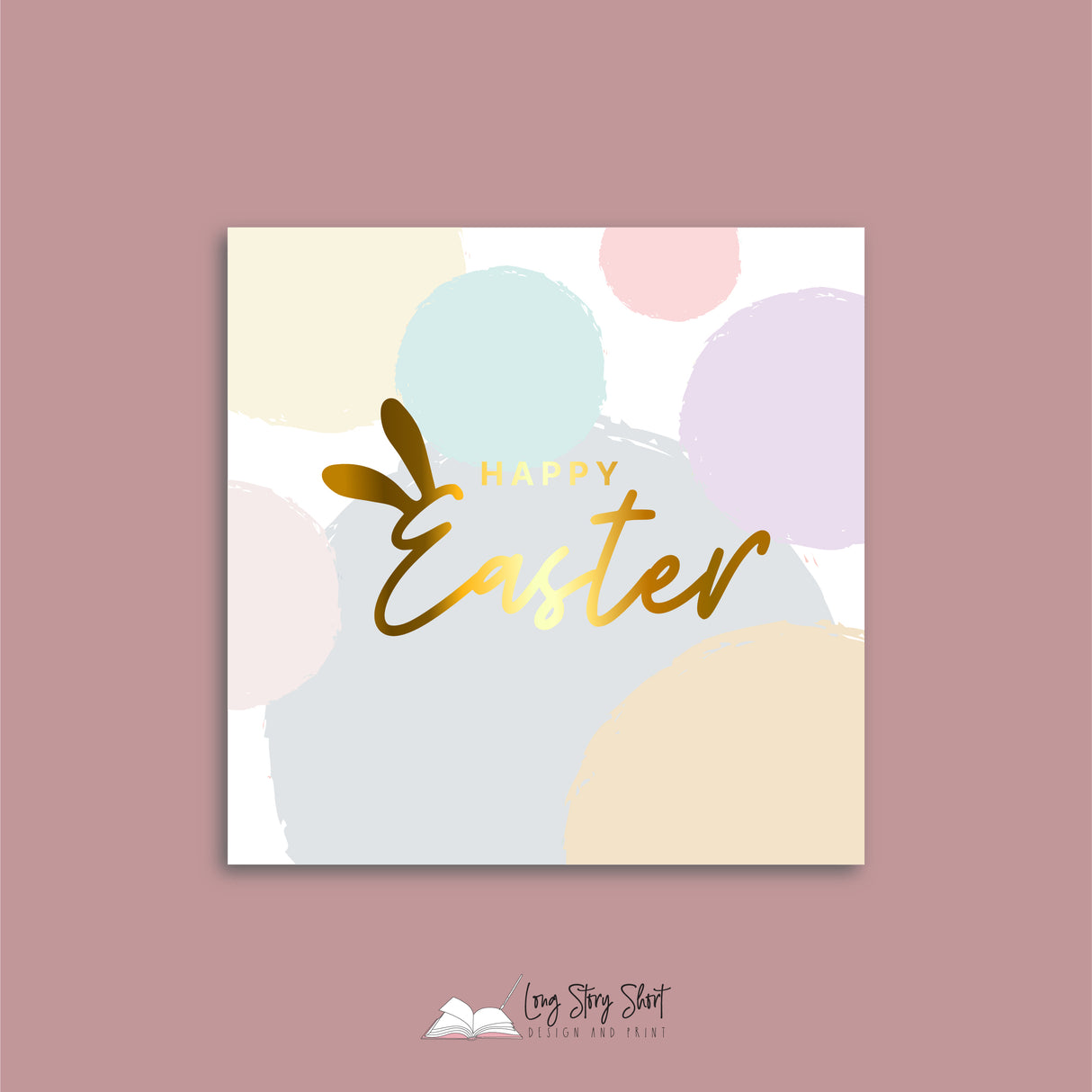 Happy Easter Spots Vinyl Label Pack (Square) Matte/Gloss/Foil