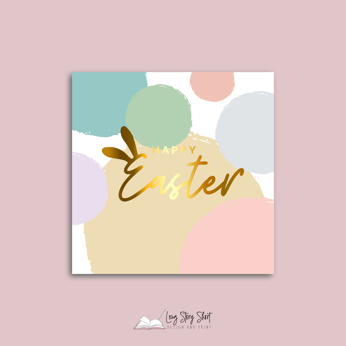 Happy Easter Spots Vinyl Label Pack (Square) Matte/Gloss/Foil